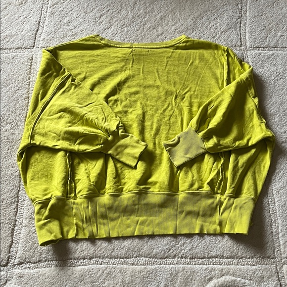 We The Free Camden Sweatshirt In Acid Lime - Picture 8 of 9